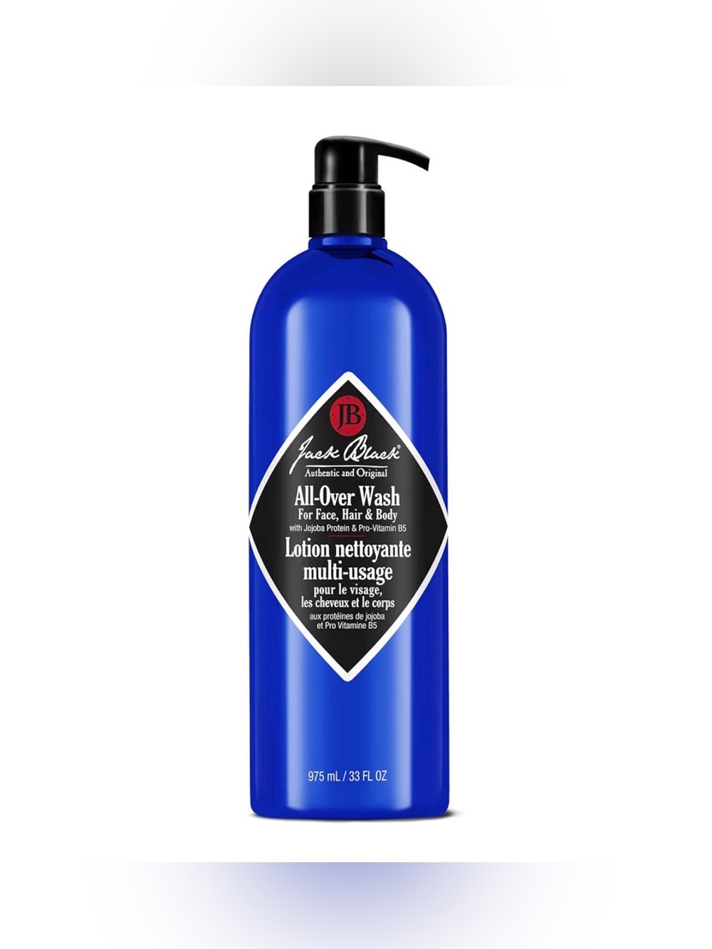 All-Over Wash - Men’s Jack Black body & hair cleanser. Body wash and shampoo New